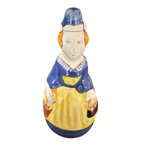 Henriot Quimper France Figurine F1330 HANDPAINTED Lady With The Umbrella